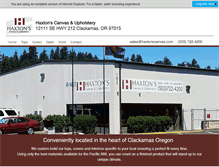 Tablet Screenshot of haxtonscanvas.com